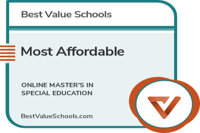 Most Affordable Online Master's in Special Education badge